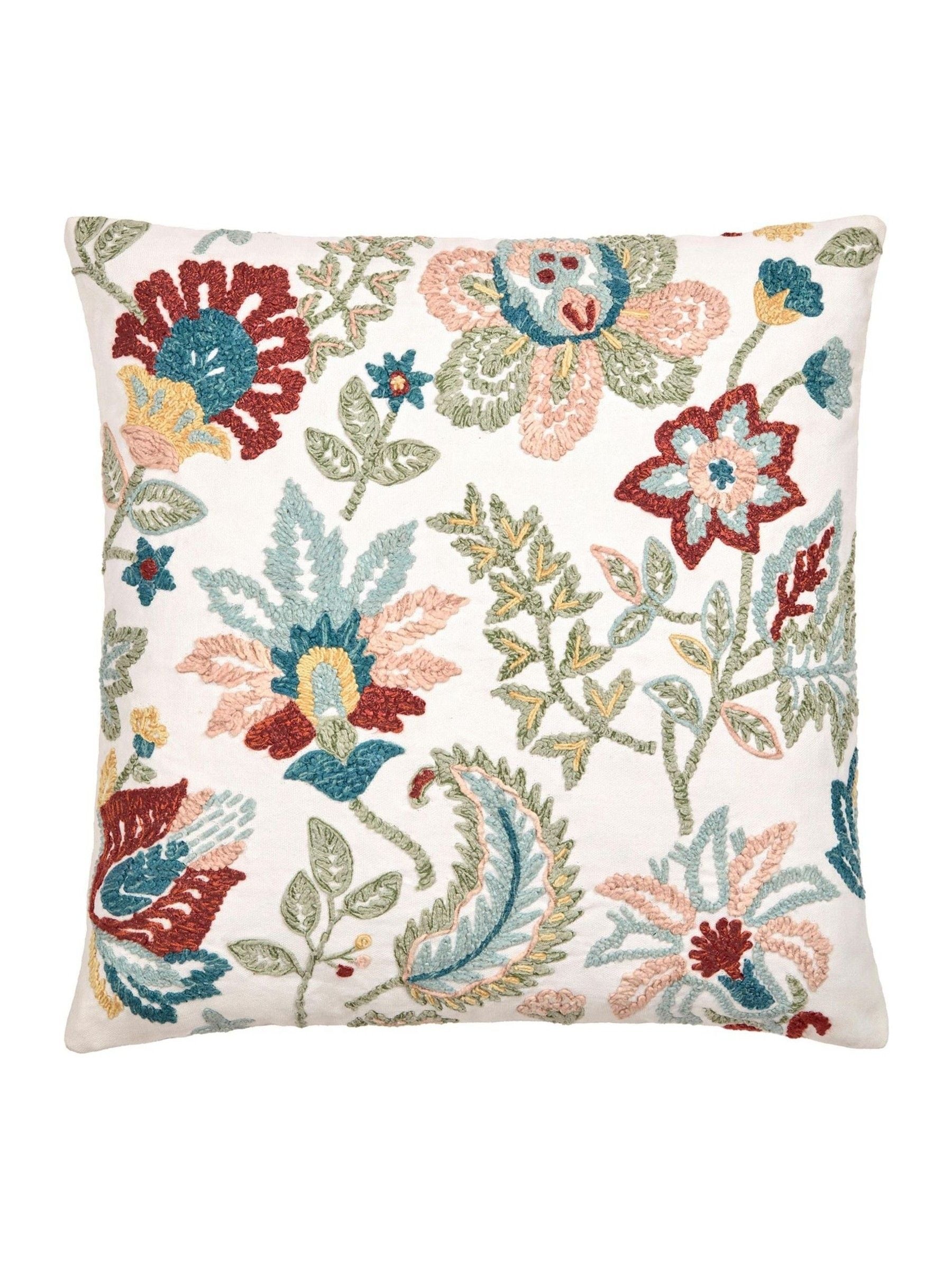 Appletree Amara embroidered filled cushion 43cm, UK version