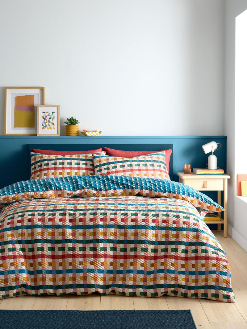 Fusion Multi Rhett Textured Duvet Cover Set - British product