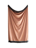 Laurence Llewelyn-Bowen gold velvet throw 180x130cm leopard print, imported from the UK