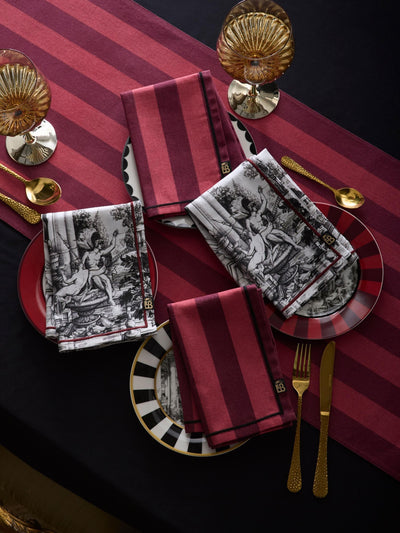 Next Laurence Llewelyn-Bowen Red Festivo Fabric Napkins 40cm x 40cm- Buy online at McGrocer