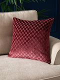 Soiree Green Velvet Spot Filled Cushion