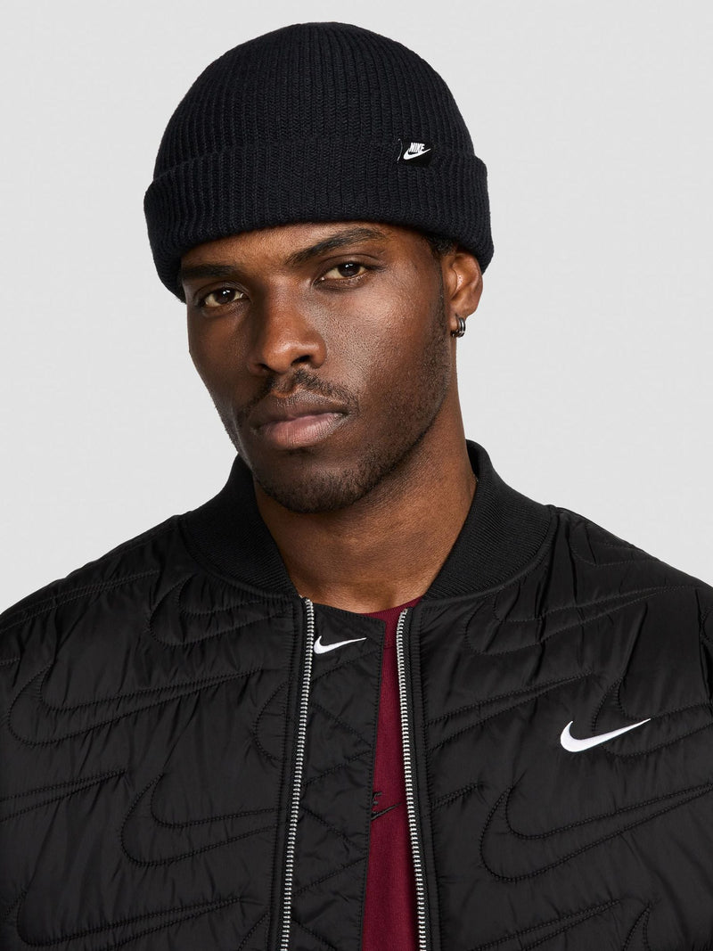 Nike black beanie hat, UK version