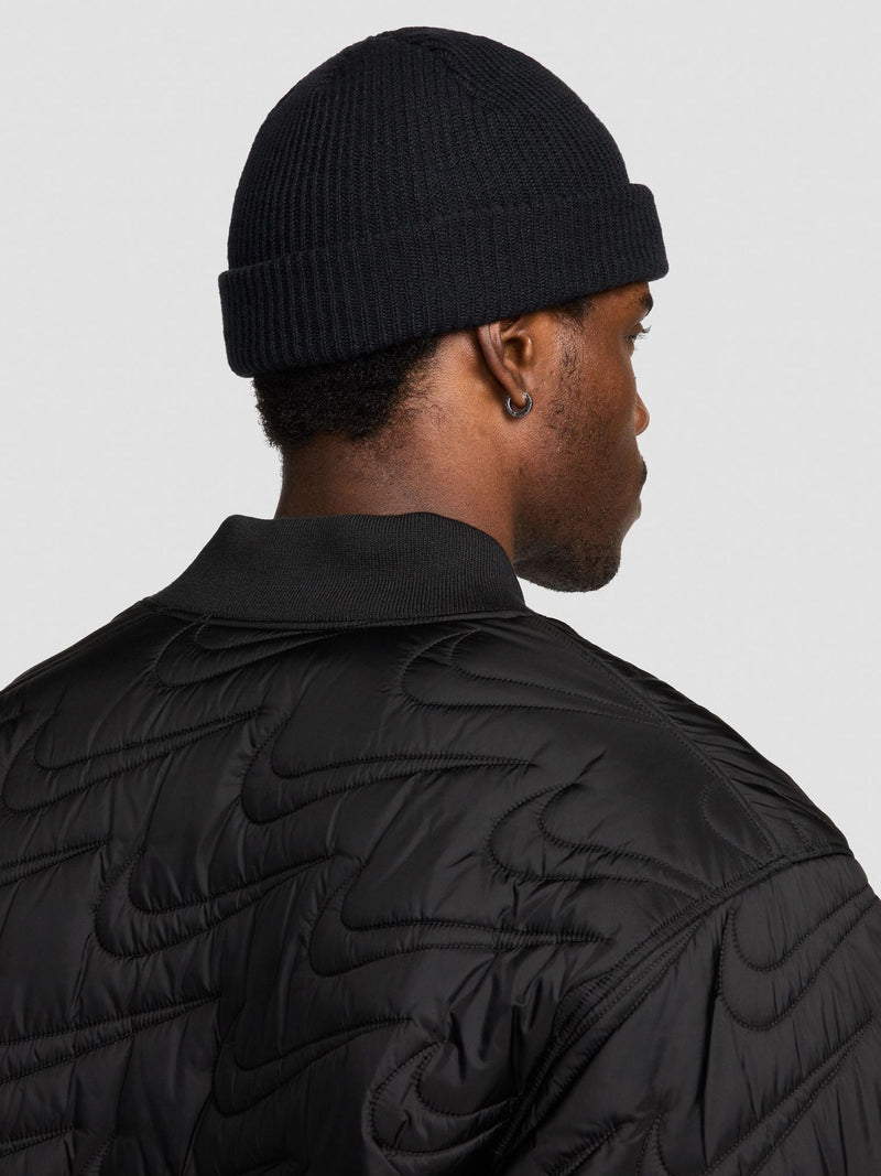 Nike black beanie hat, UK version