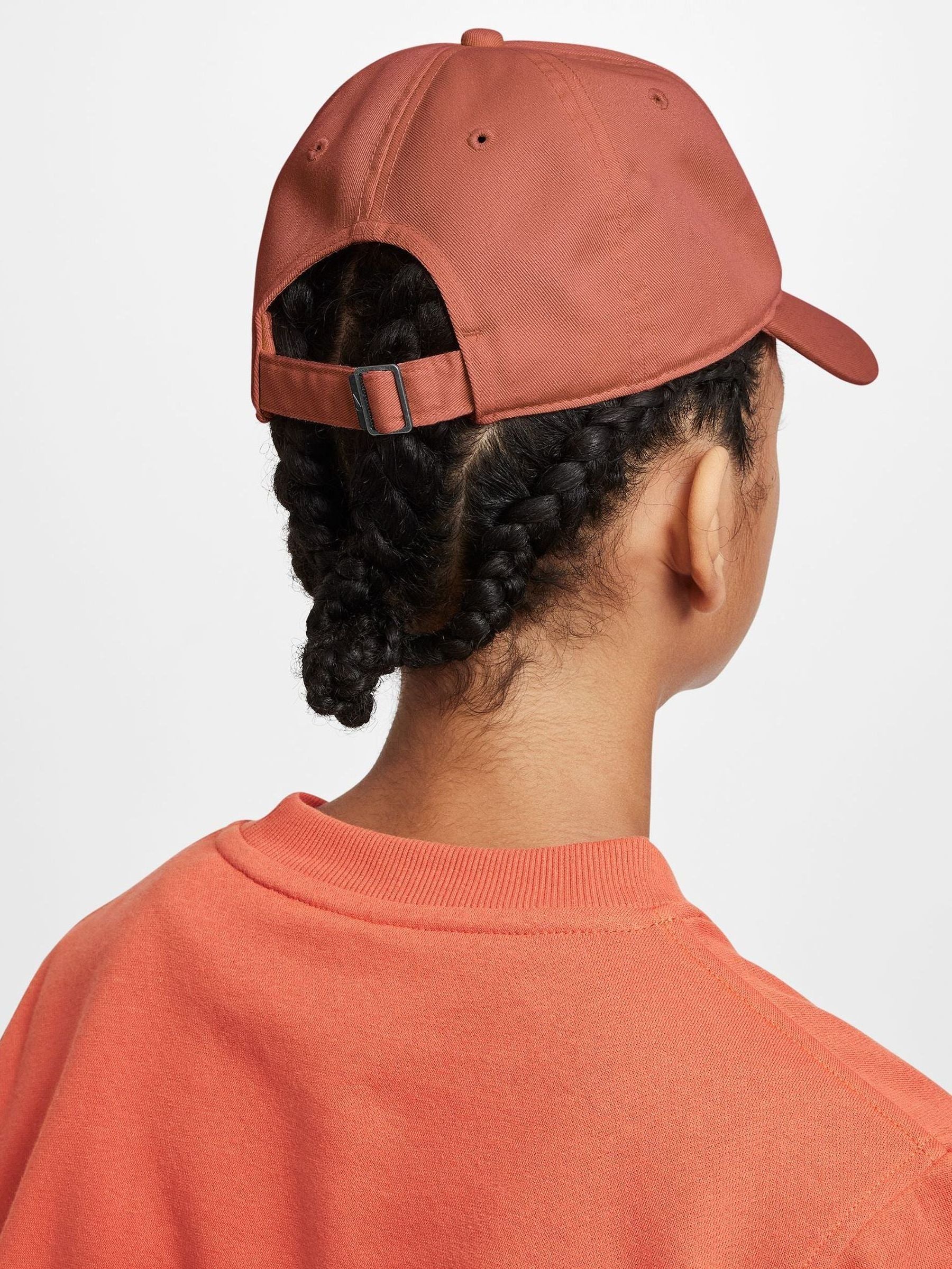 Nike brown unstructured wash cotton cap, UK version