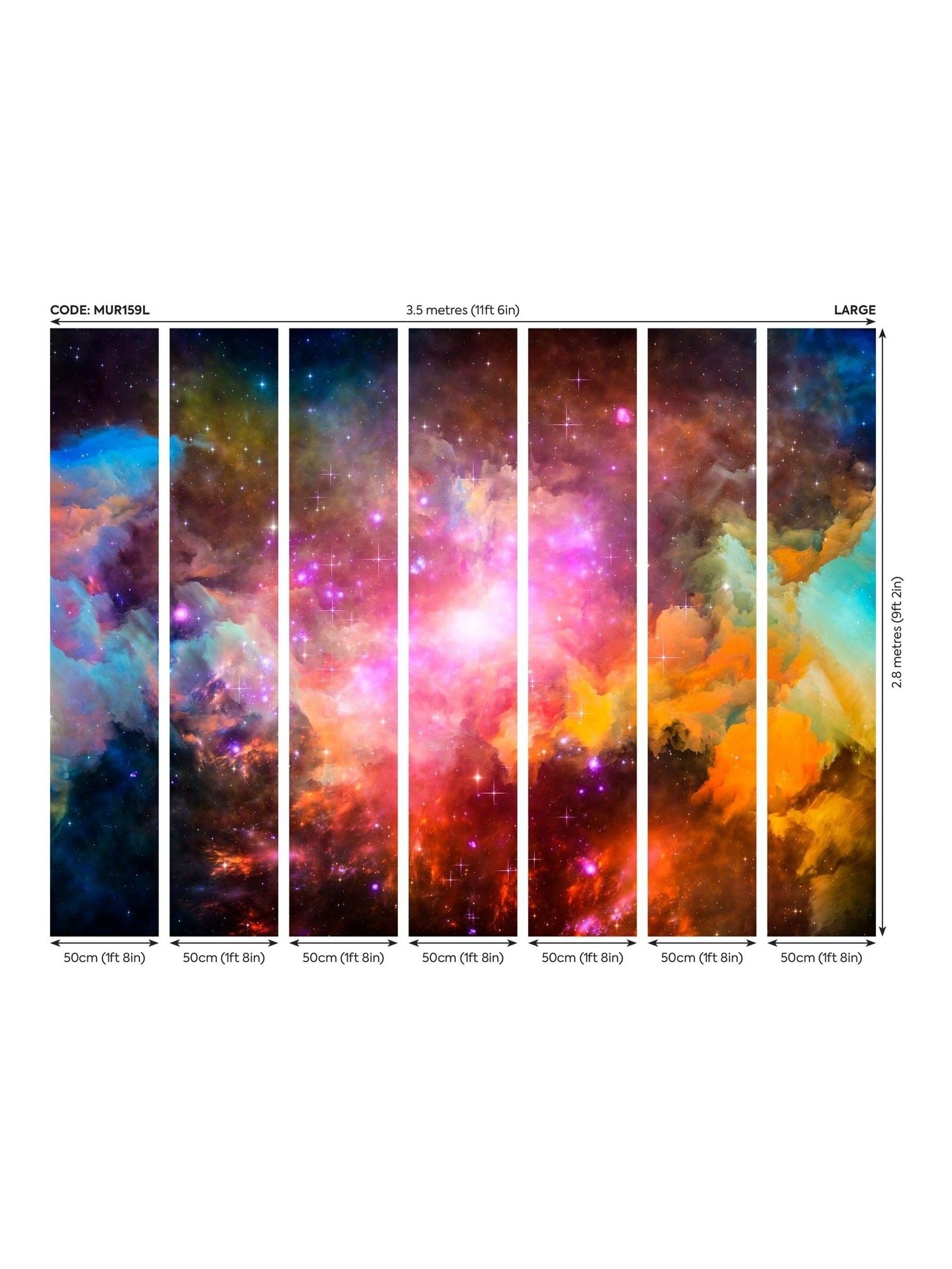 Origin Murals wall mural galaxy stars 3.5M x 2.8M (British brand)