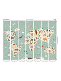 Origin Murals childrens world map mural 3.5M x 2.8M (British brand)