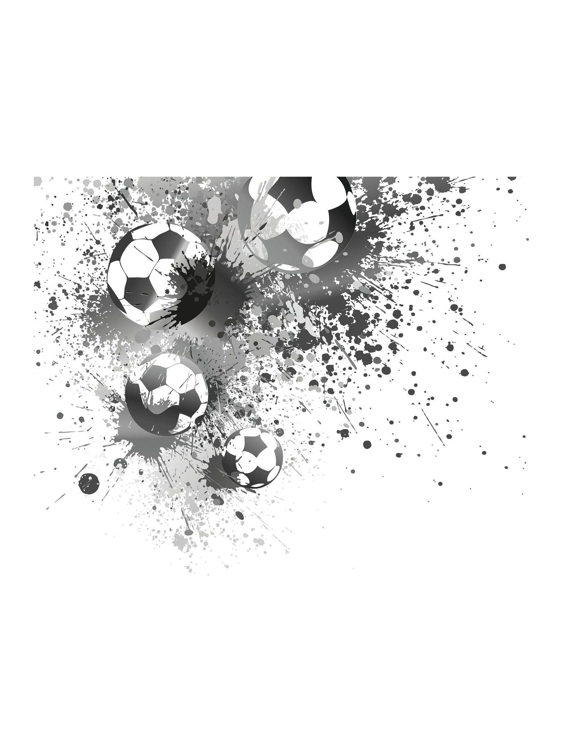 Origin Murals football splash wall mural 3.5x2.8m, imported from the UK