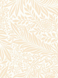 Hoopla Walls Butter Ditsy Leaf Stripe A4 Wallpaper Sample