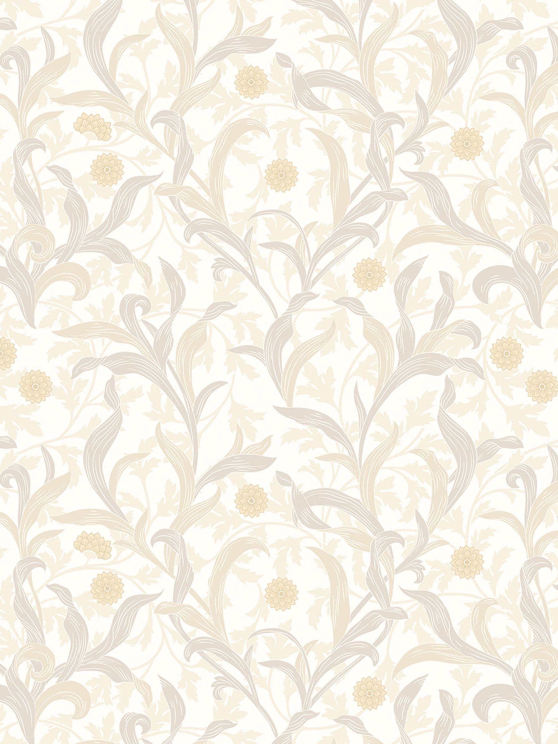 Hoopla Walls wallpaper sample stone floral print trail A4, UK version
