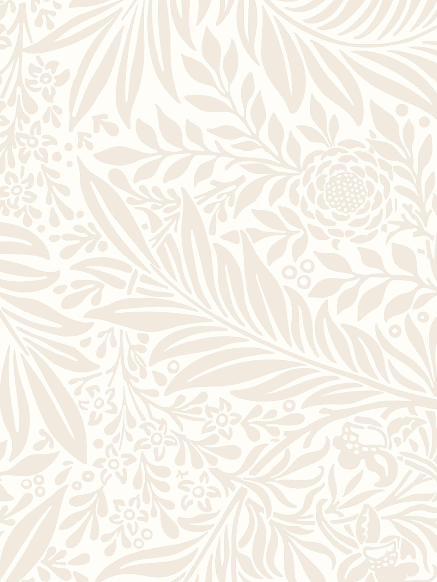 Hoopla Walls Natural Ditsy Leaf Stripe A4 Wallpaper Sample
