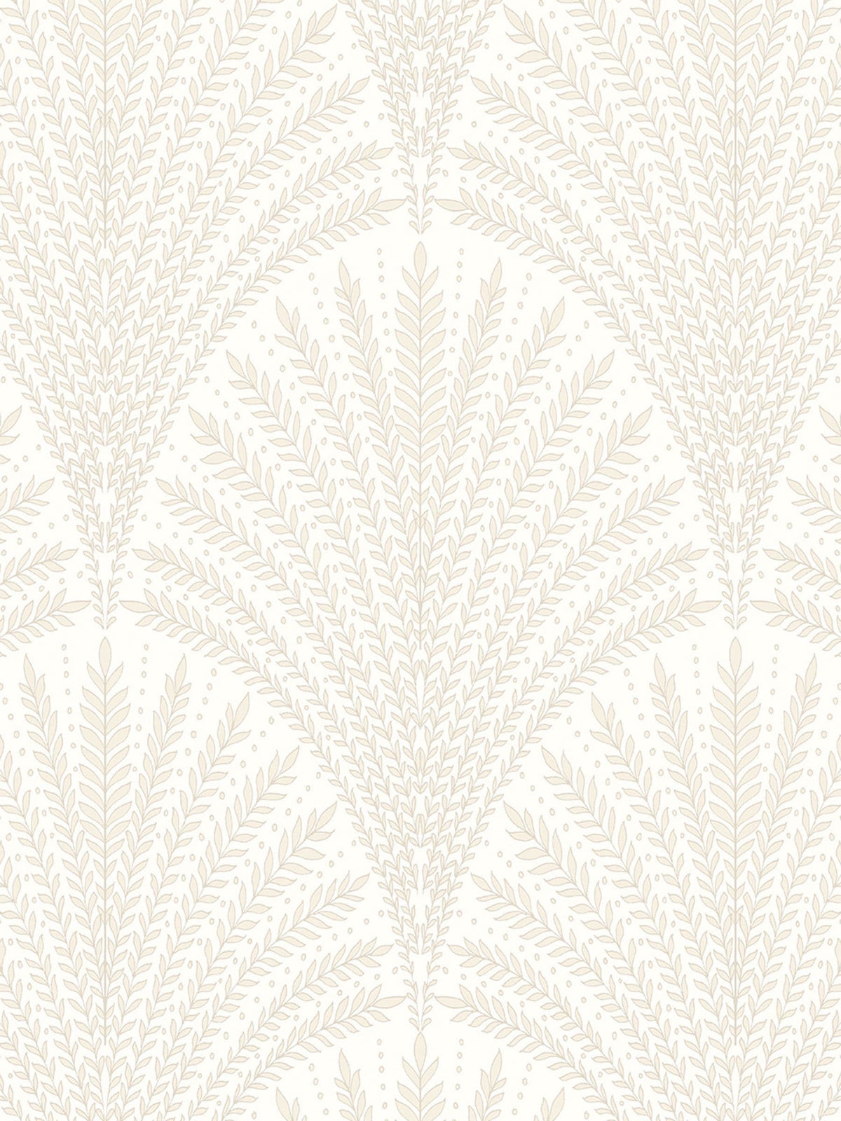 Hoopla Walls Chalk Leaf Fan wallpaper sample A4 (British brand)