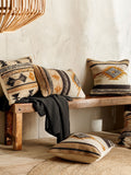 Nkuku mustard cushion cover 40x40cm (British brand)