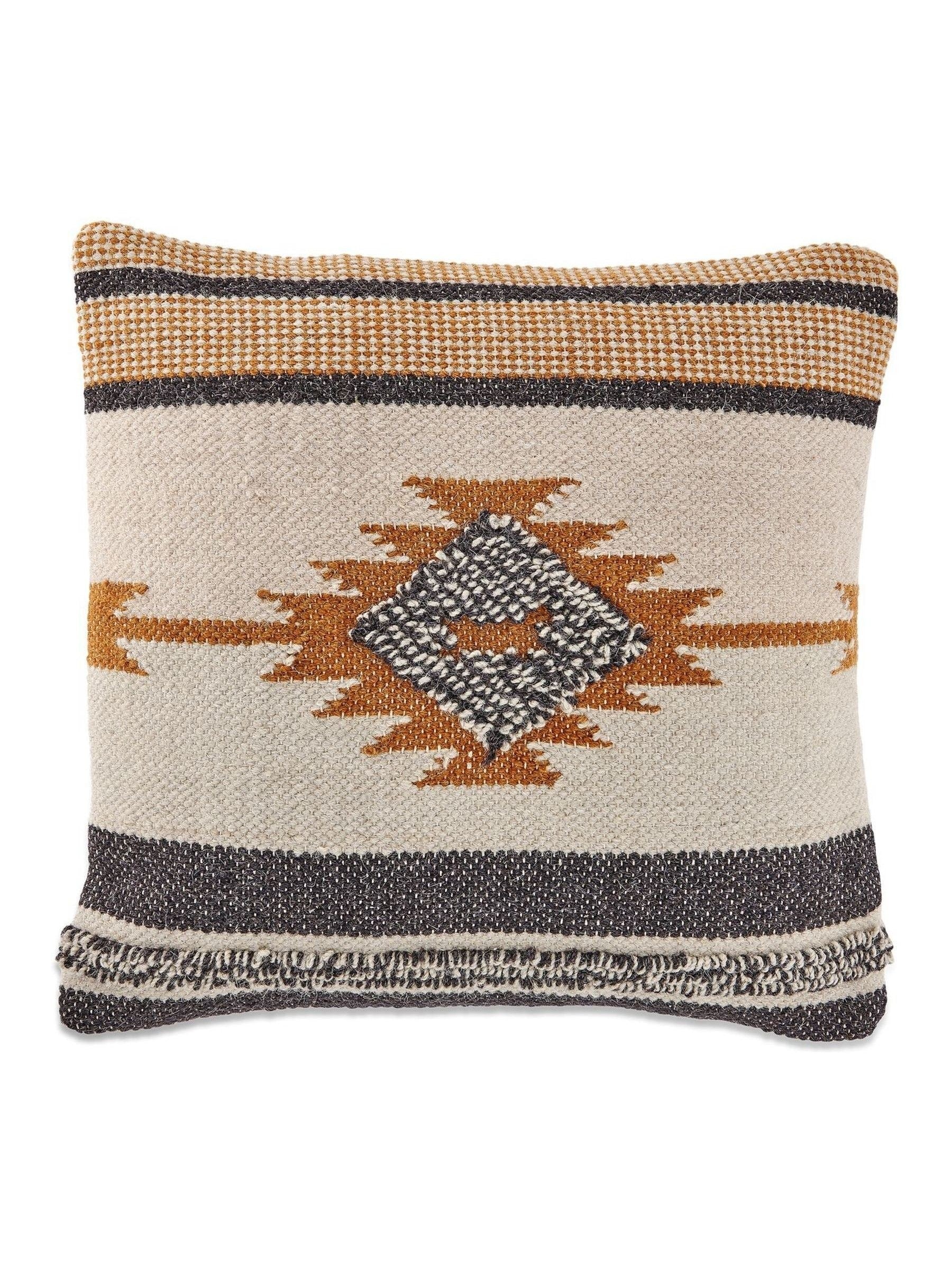 Nkuku mustard Tussi Ami cushion cover 50cm, imported from the UK