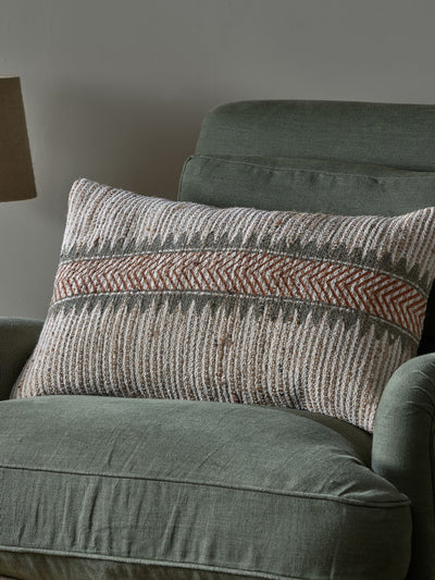 Next Nkuku Natural Zairya Jute and Cotton Cushion Cover- Buy online at McGrocer