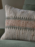 Nkuku natural jute and cotton cushion cover 42x62cm, imported from the UK