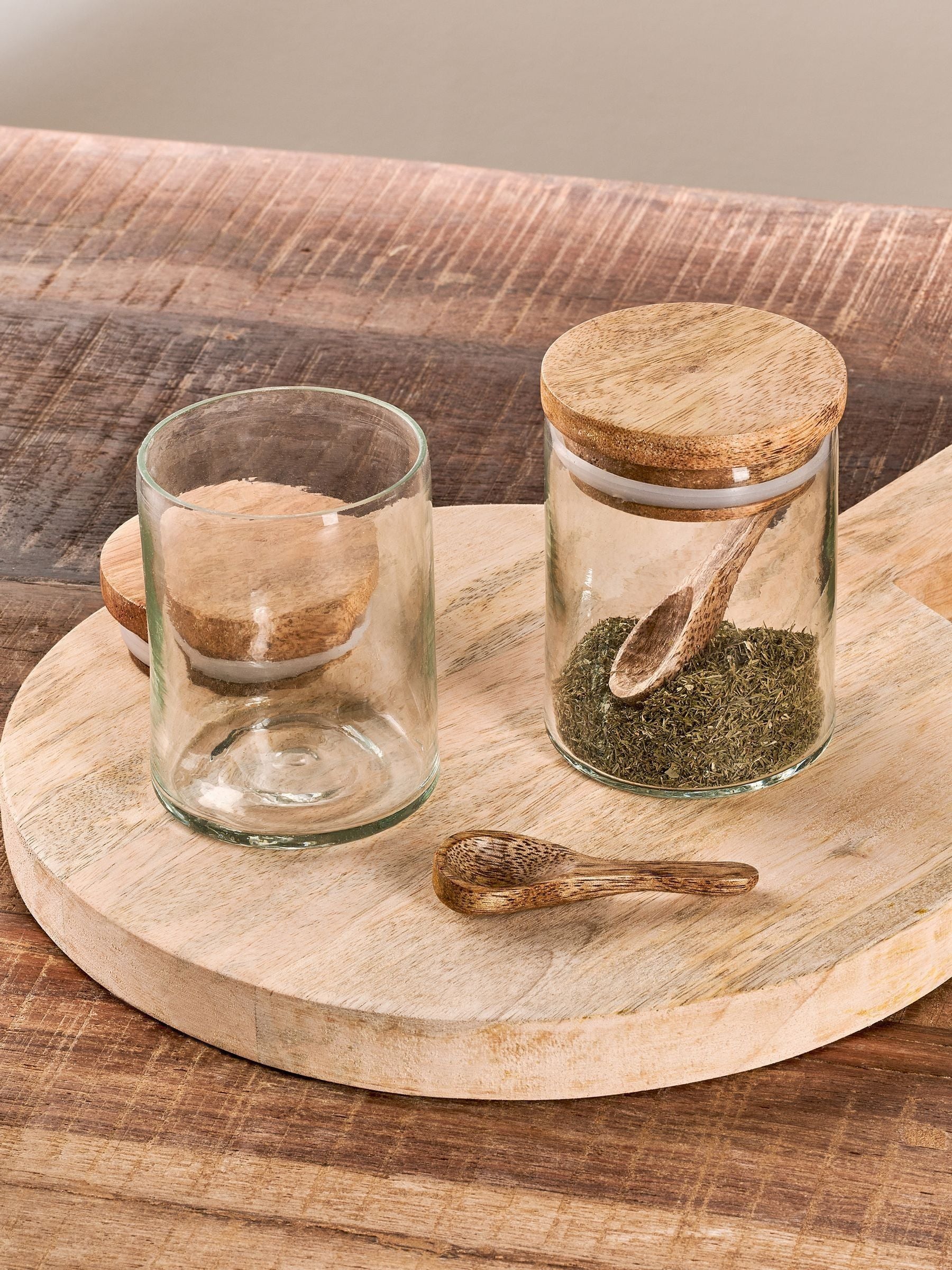 Nkuku Clear Izaan Spice Jar