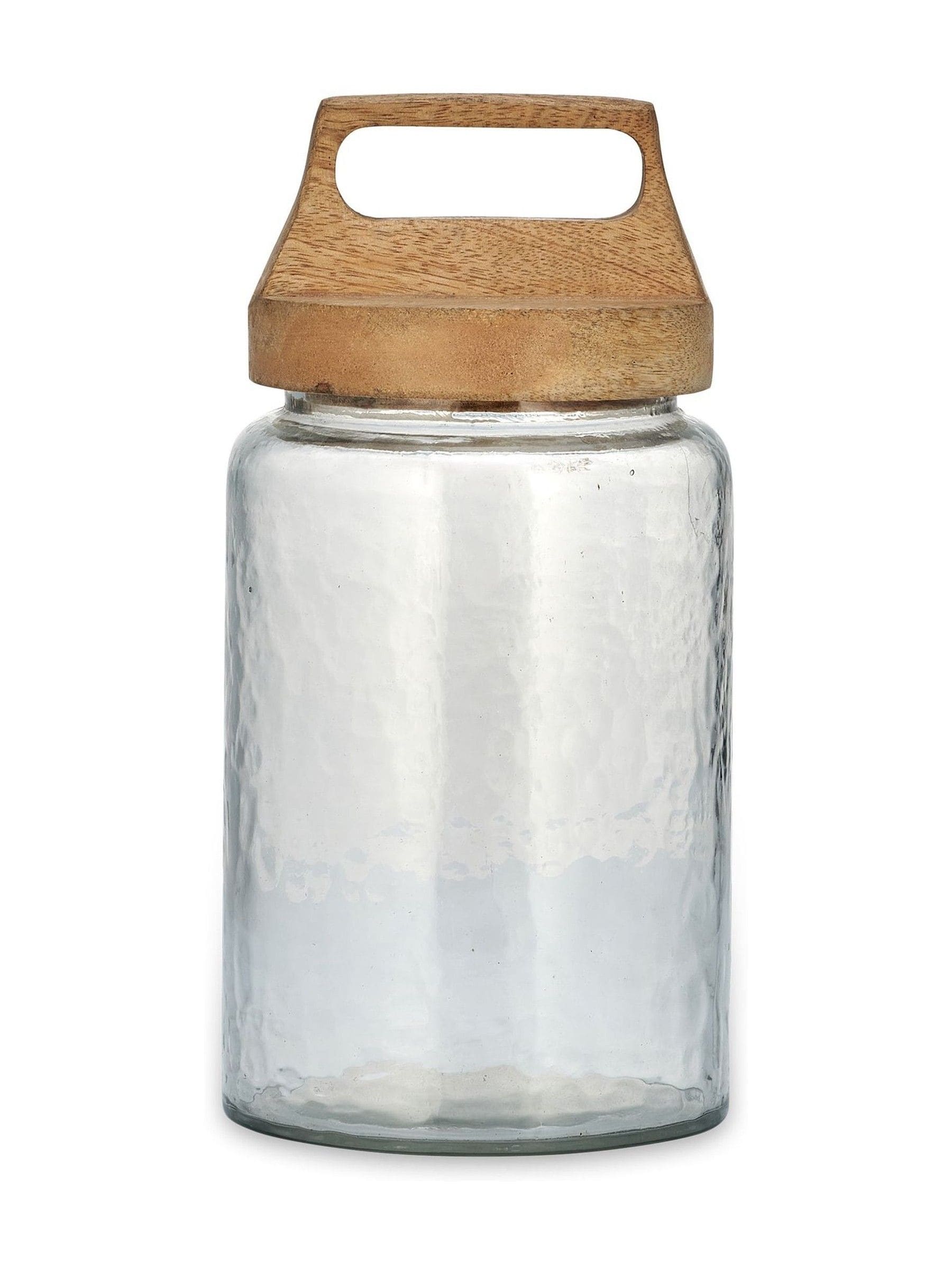 Nkuku Clear Kitto glass storage jar, imported from the UK