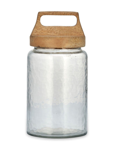 Nkuku Pot de rangement en verre transparent Kitto
