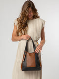 Pure Luxuries London Black / Tan Colette Handbag