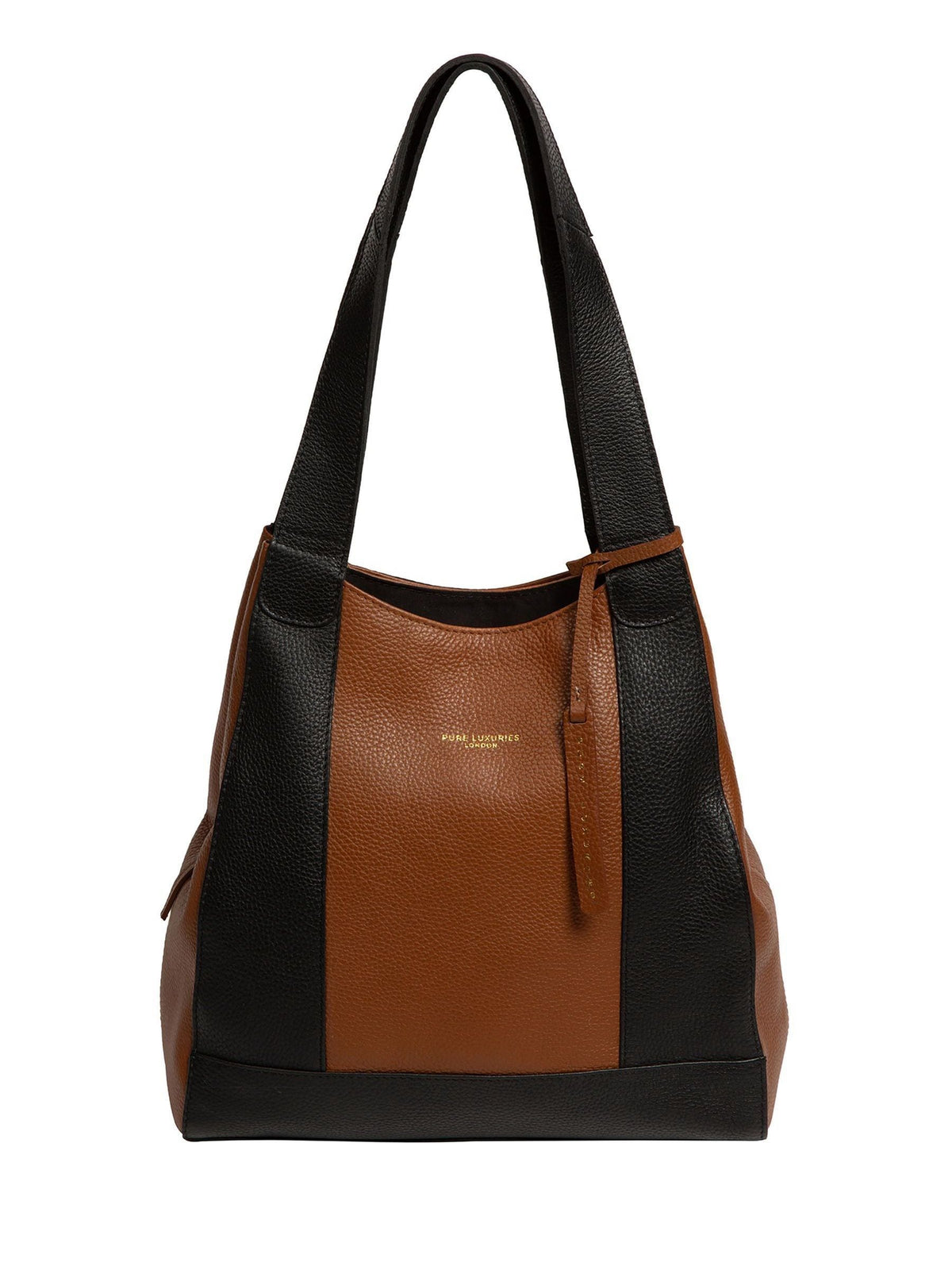 Pure Luxuries London Black / Tan Colette Handbag
