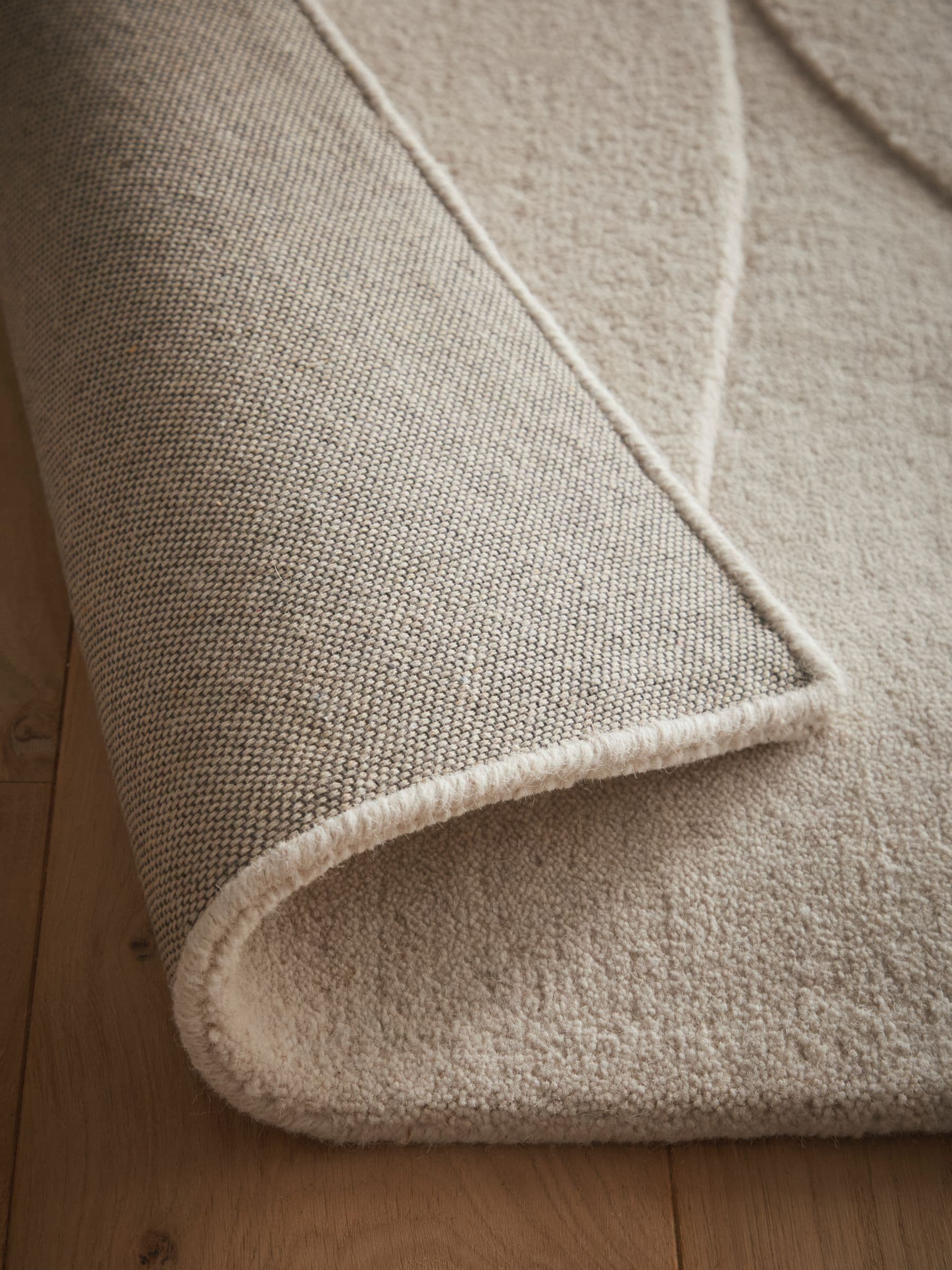 Origin Rugs oatmeal sculptured pebble wool rug, UK version