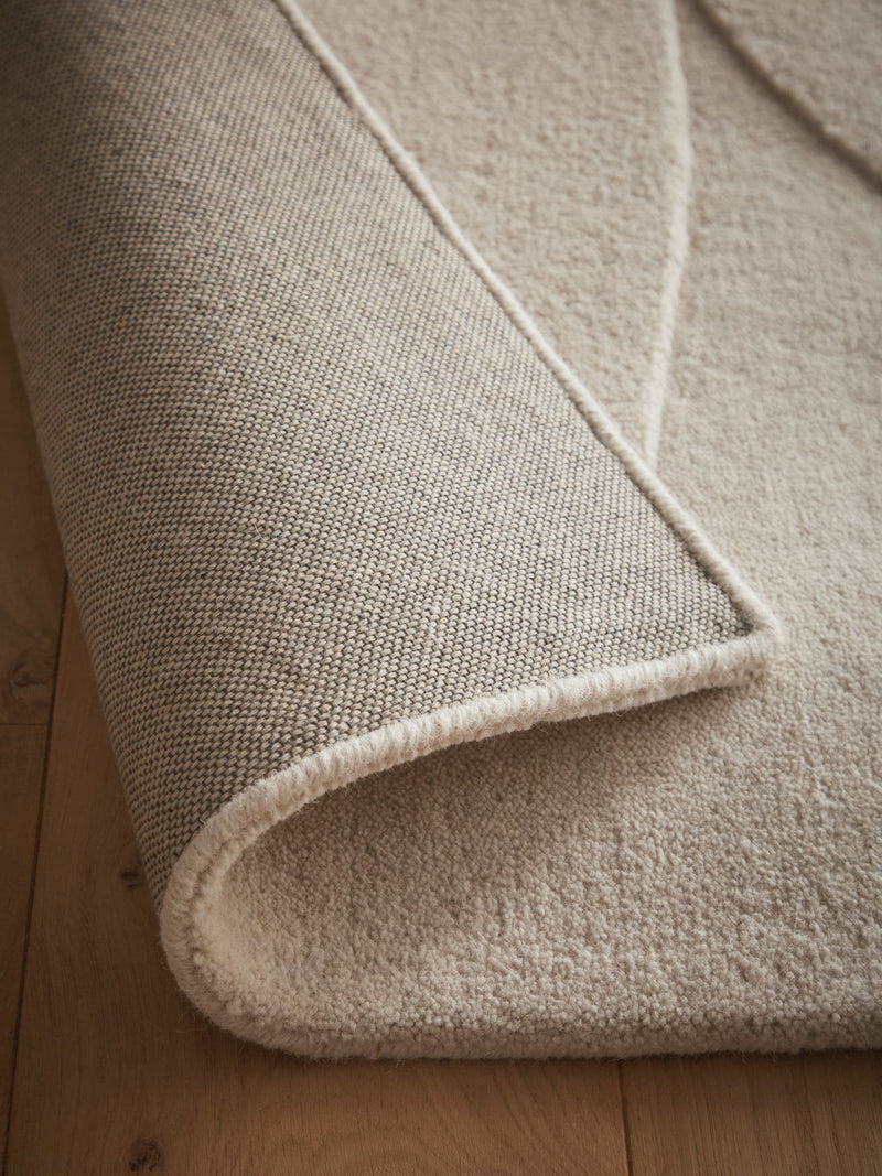 Origin Rugs oatmeal sculptured pebble wool rug, UK version