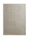 Origin Rugs oatmeal sculptured pebble wool rug, UK version