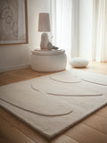 Origin Rugs oatmeal sculptured pebble wool rug, UK version