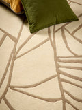 Origin Rugs Kintsugi wool rug cream carved pattern, UK version