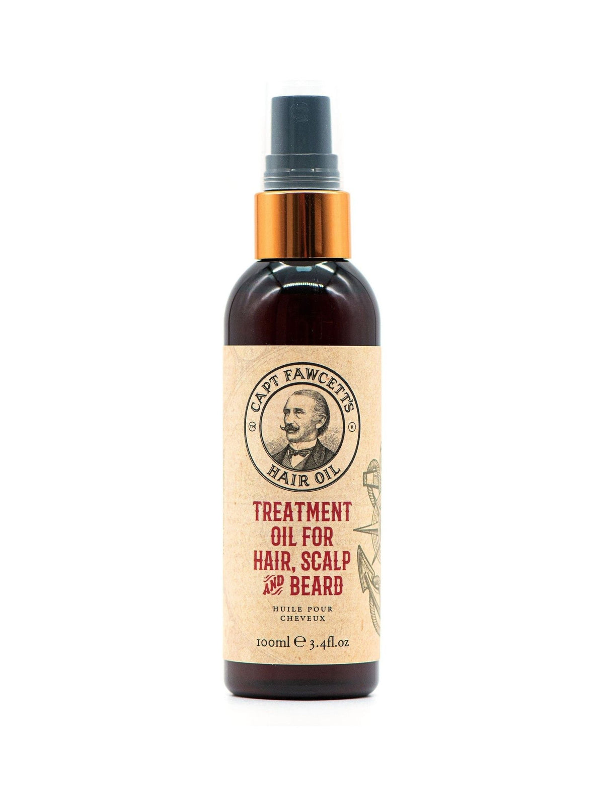 Captain Fawcett Treatment Oil for hair scalp and beard - British product