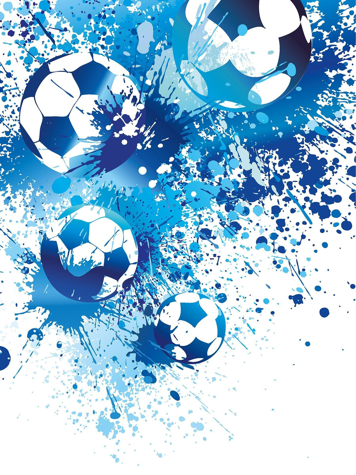 Origin Murals mural sample pink girls playing football A3 (British brand)