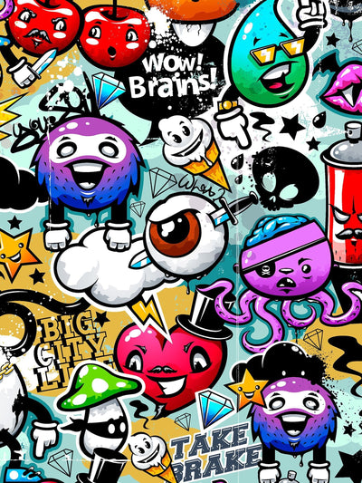 Next Origin Murals Graffiti Monster Multi Matte Non Woven Mural Sample A3- Buy online at McGrocer