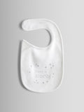 JoJo Maman Bébé bib Born in 2026 embroidered (British brand)