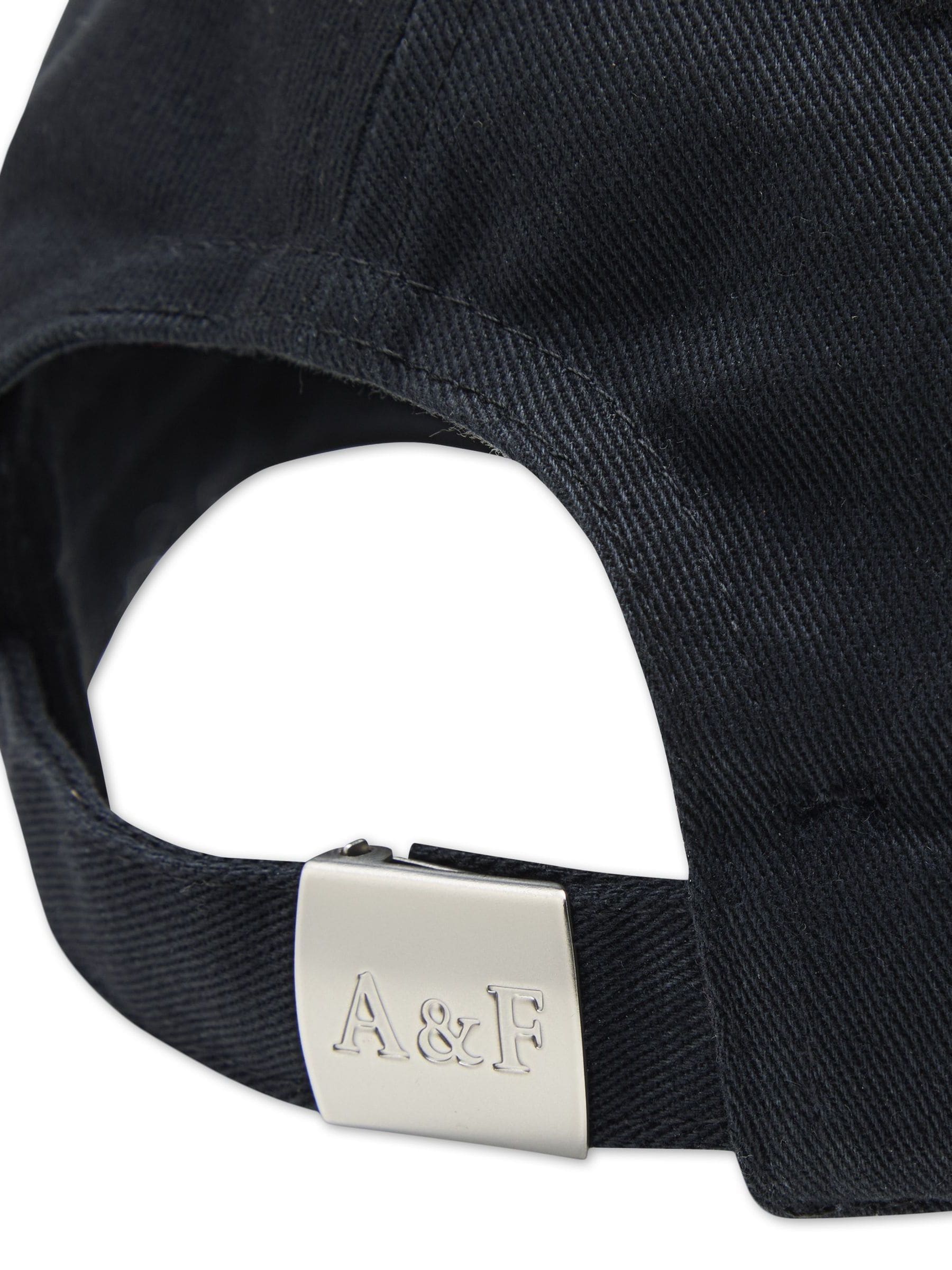 Abercrombie & Fitch black essential logo cap, imported from the UK