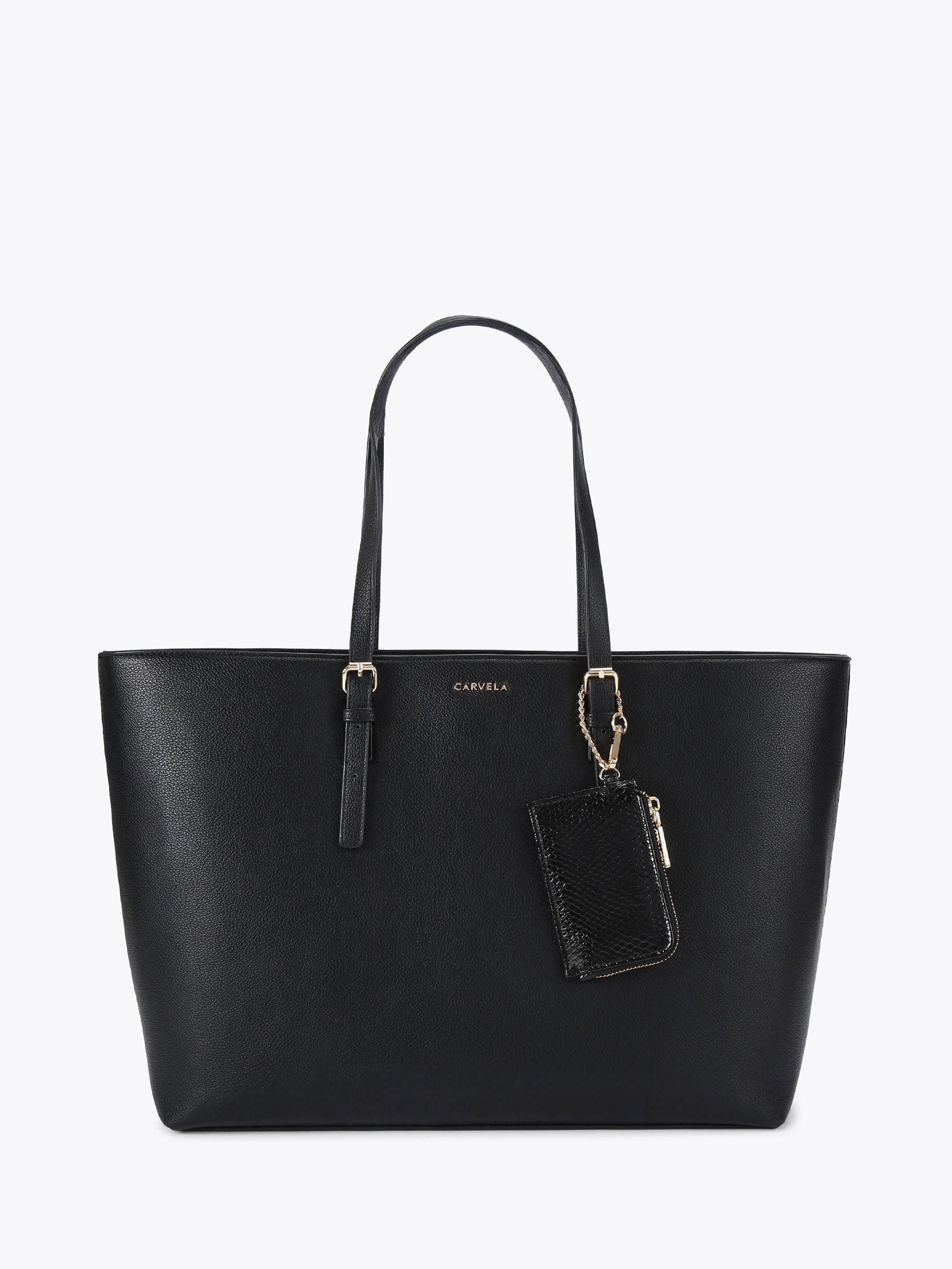 Carvela large shopper bag black synthetic rubber, UK version