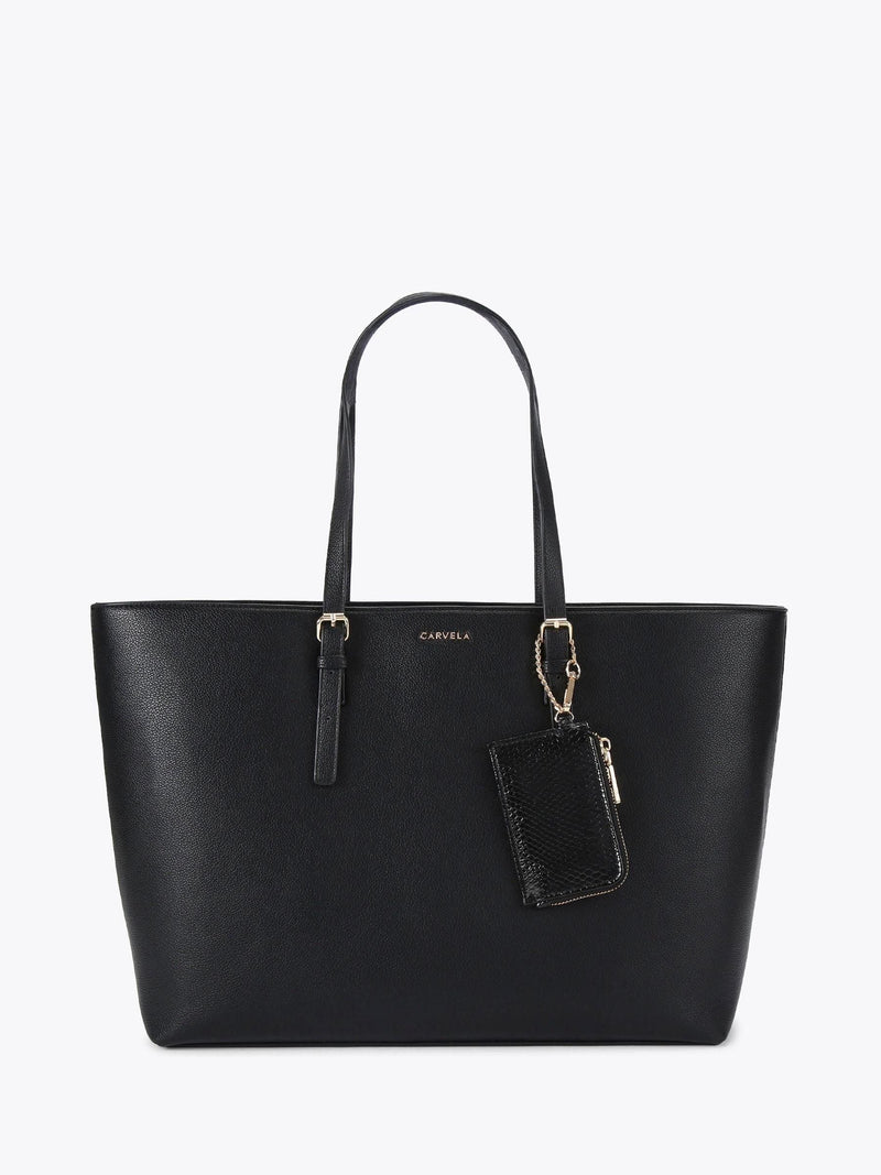Carvela large shopper bag black synthetic rubber, UK version