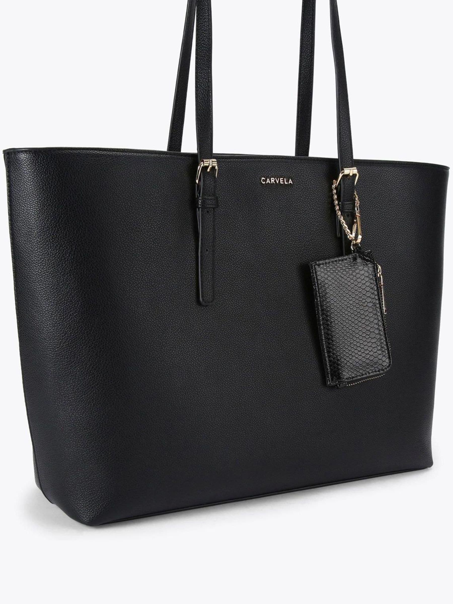 Carvela large shopper bag black synthetic rubber, UK version
