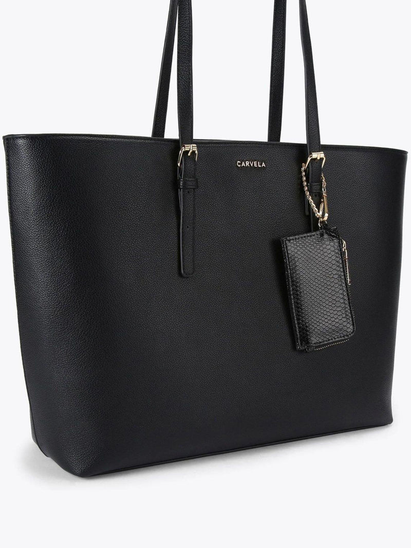 Carvela large shopper bag black synthetic rubber, UK version