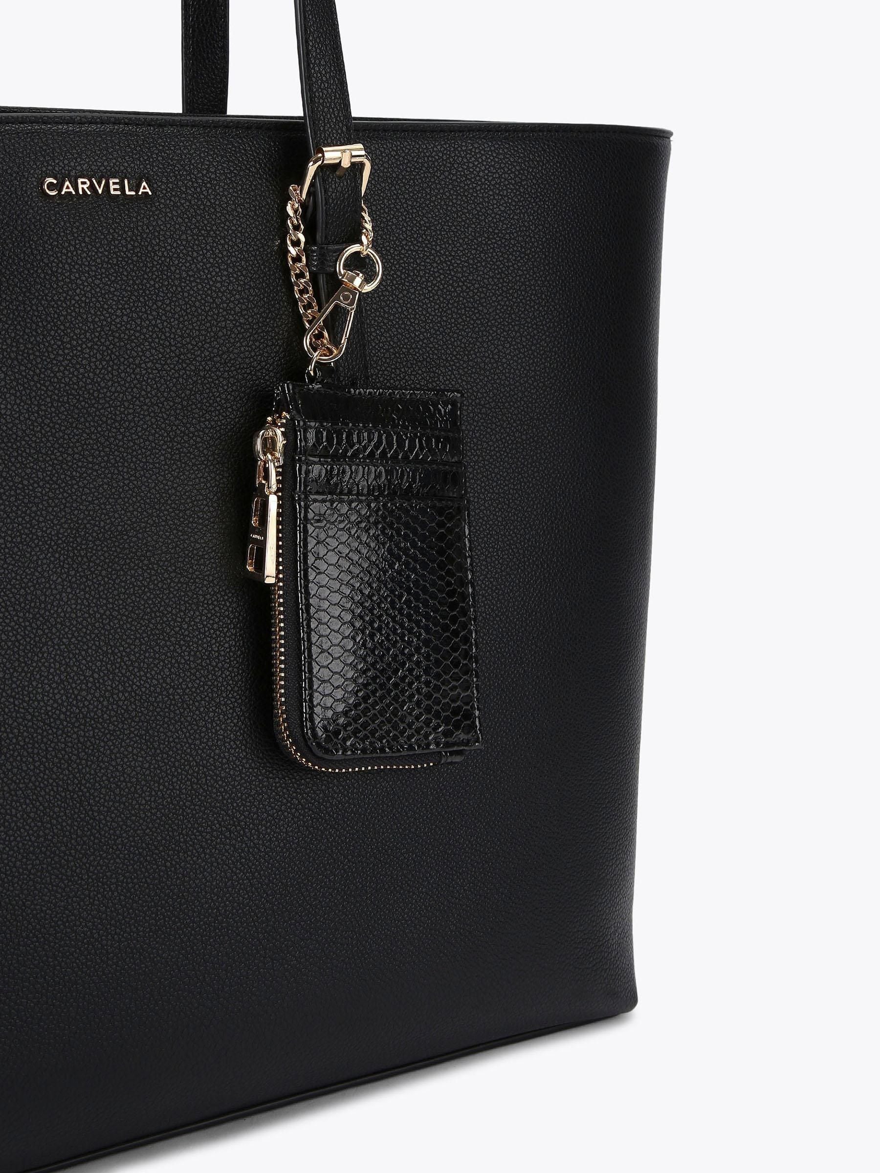 Carvela large shopper bag black synthetic rubber, UK version
