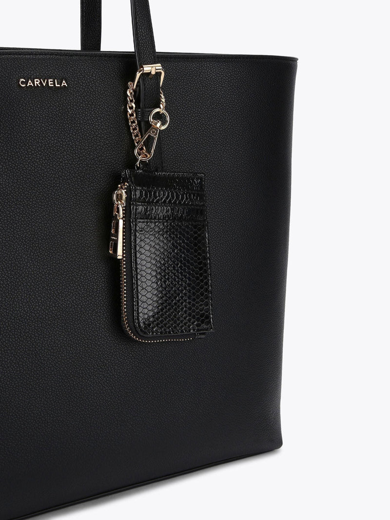 Carvela large shopper bag black synthetic rubber, UK version