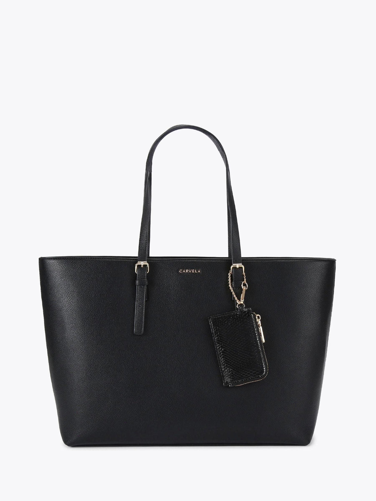 Carvela large shopper bag black synthetic rubber, UK version
