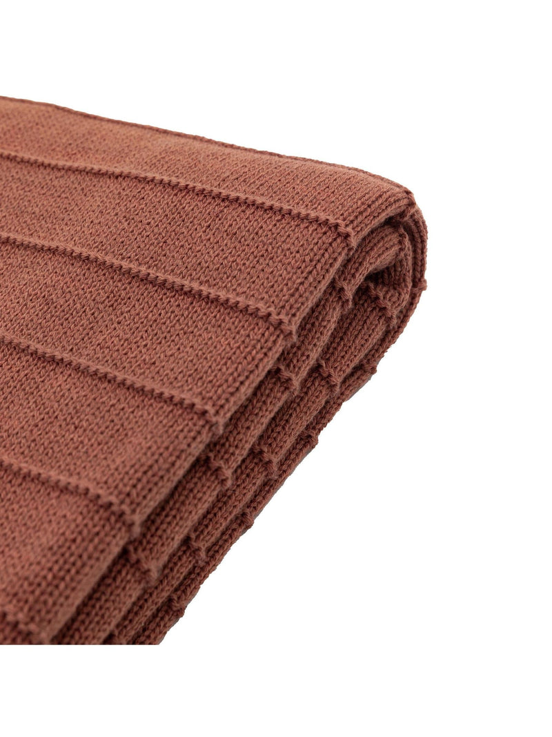 Gallery Home Alessa knit nutmeg throw blanket 130cm (British brand)