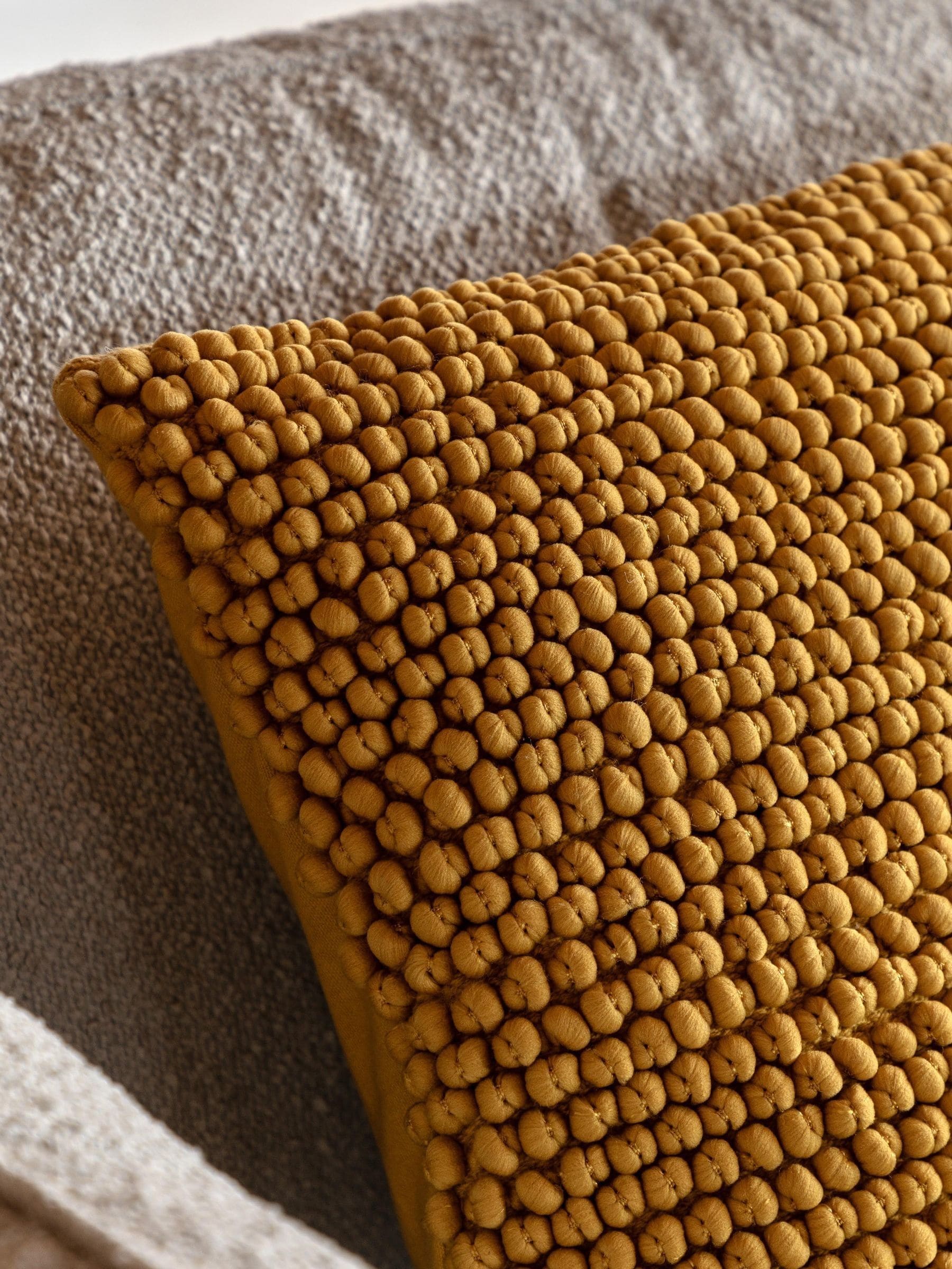 Gallery Home yellow Faro cushion 45cm - British product