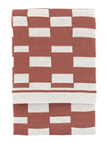 Gallery Home Orange Solvi knitted throw 130cm, UK version