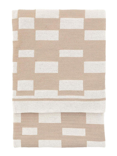Next Gallery Home Taupe Solvi Knitted Throw- Buy online at McGrocer