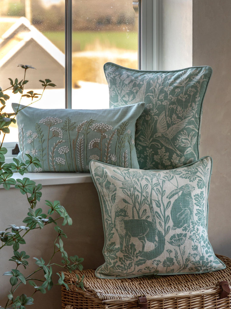 Gallery Home Blue Lynton animal cushion 45cm, imported from the UK
