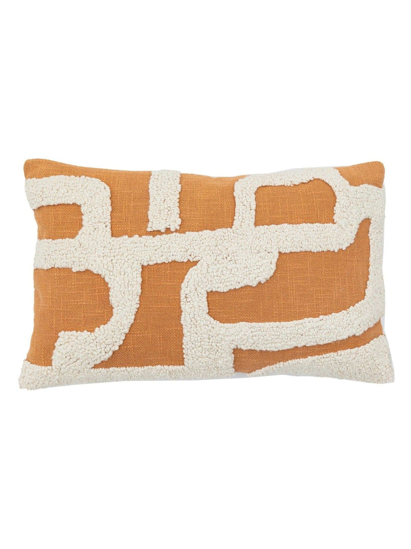 Gallery Home orange embroidered cushion, UK version