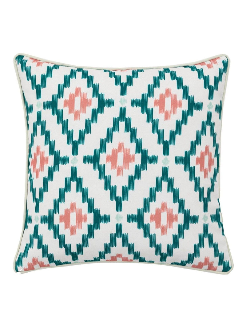 Gallery Home orange geometric printed cushion 45cm square, imported from the UK