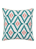 Gallery Home orange geometric printed cushion 45cm square, imported from the UK