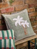 Gallery Home green palm tree cushion 45cm - British product